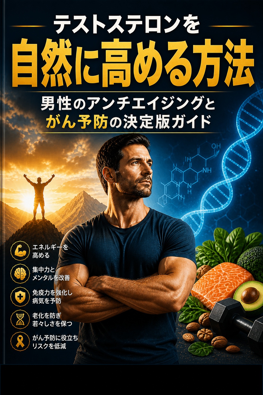 テストステロンの鍵：活力・長寿・抗がんの可能性を引き出す