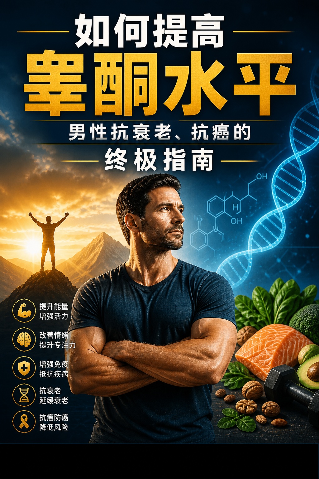 如何提高睾酮水平：男性抗衰老、抗癌的终极指南